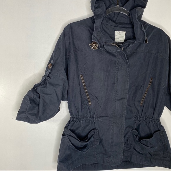 Navy crisp cotton jacket - Picture 5 of 15